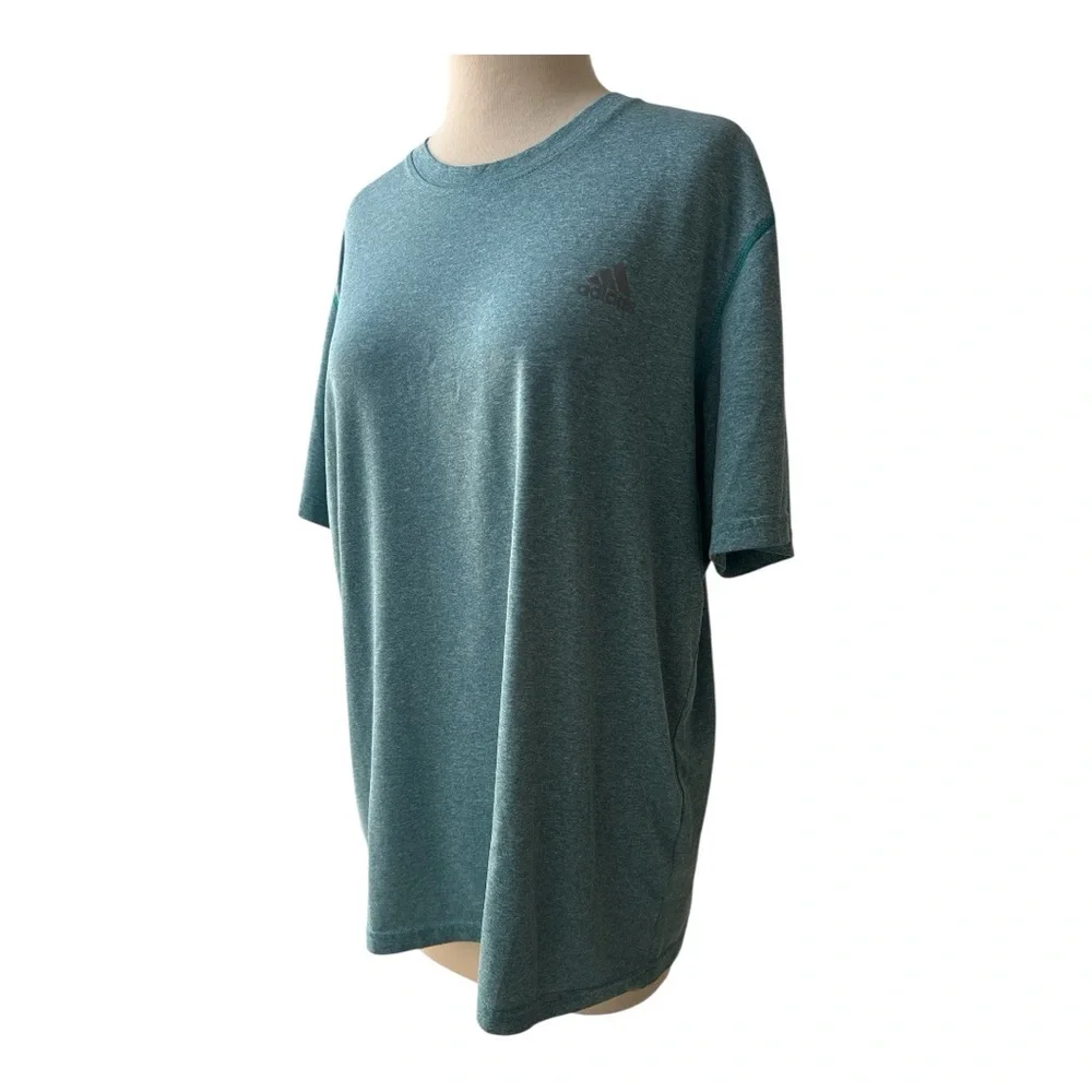 Adidas Aqua Unisex Short Sleeve Tee Shirt Size L‎ Sport Casual Logo Minimalist